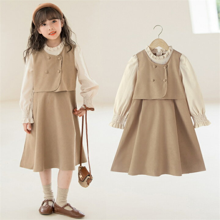 楽天市場】キッズ ワンピース 秋 春 冬 裏起毛 子供服 女の子 