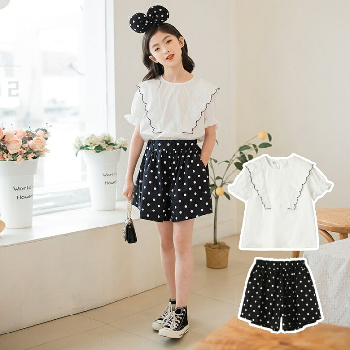 楽天市場】女の子 セットアップ 半袖 子供服 女の子 夏服 セットアップ 