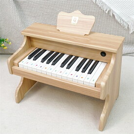 ミニピアノ おもちゃ 木製 ピアノ 手作り ナチュラル 出産祝い お誕生日 ギフト 5才以内 音感 教育 知育 幼児