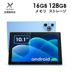 [VETESA���K�̔��X]�^�u���b�gPC �V�i 10.1�^ �^�b�`�p�l�� Android13 ��e��6000mAh 16GB�{128GB TF�g�� SIM�Ή� Wi-Fi Bluetooth