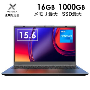 [VETESA���K�̔��X]�m�[�g�p�\�R�� �V�i PC 15.6�^ Pentium Gold 6500Y ������8GB/16GB SSD256GB/512GB/1TB Windows11 Office�t��