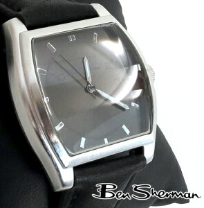 xV[} Ben Sherman Eh K^ Vo[ tFCX rv Y bY t@bV Round Gunmetal Silver Face Leather Belt Watch {vU[ xg r v AiO EHb` UK b