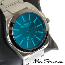 ベンシャーマン Ben Sherman 腕時計 ブルー フェイス メンズ モッズ ファッション ステンレス スティール ベルト 腕 時計 アナログ ウォッチ UK モッズ bs040 ギフト トラッド