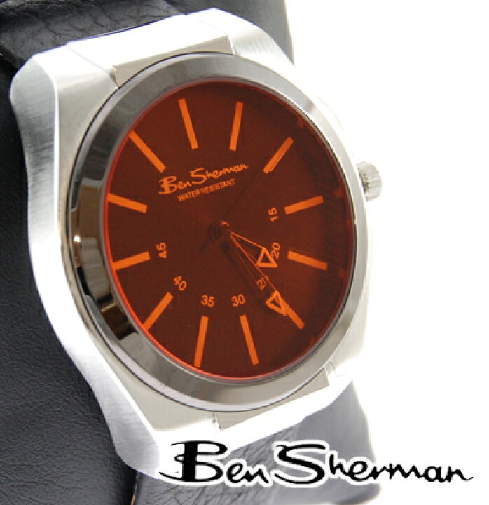 楽天市場】ベンシャーマン Ben Sherman オレンジ フェイス 腕時計 