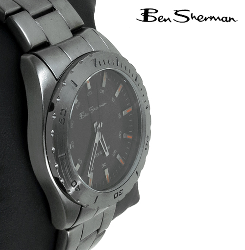 ベンシャーマン Ben Sherman ガンメタル フェイス ダイバーズウォッチ 腕時計 メンズ モッズ ギフト トラッド 激安格安割引情報満載