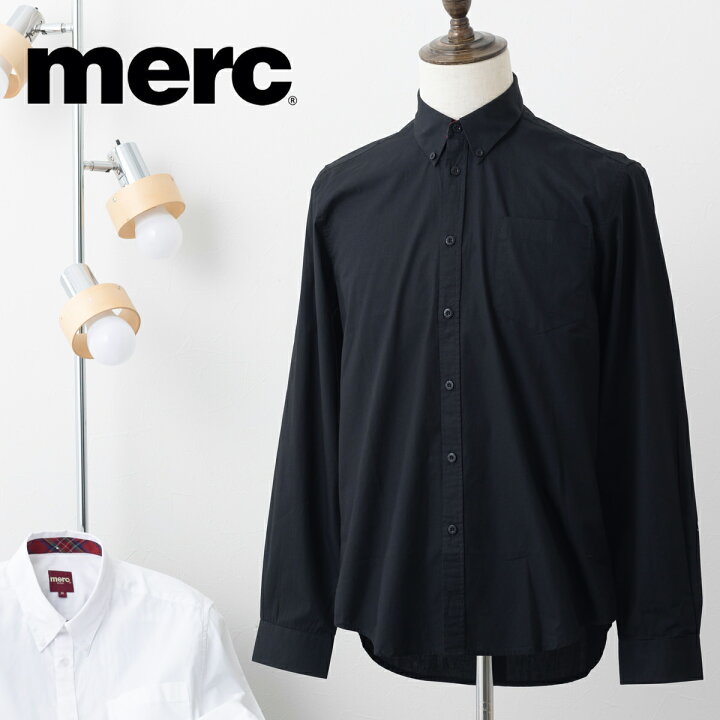 楽天市場】メルクロンドン Merc London 長袖シャツ レトロ ボタン  
