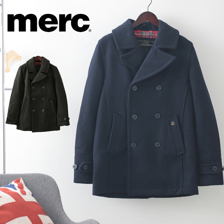 楽天市場】セール Sale メルクロンドン メンズ ピーコート Merc London 