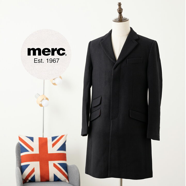 楽天市場】メルクロンドン Merc London オーバーコート ウール 