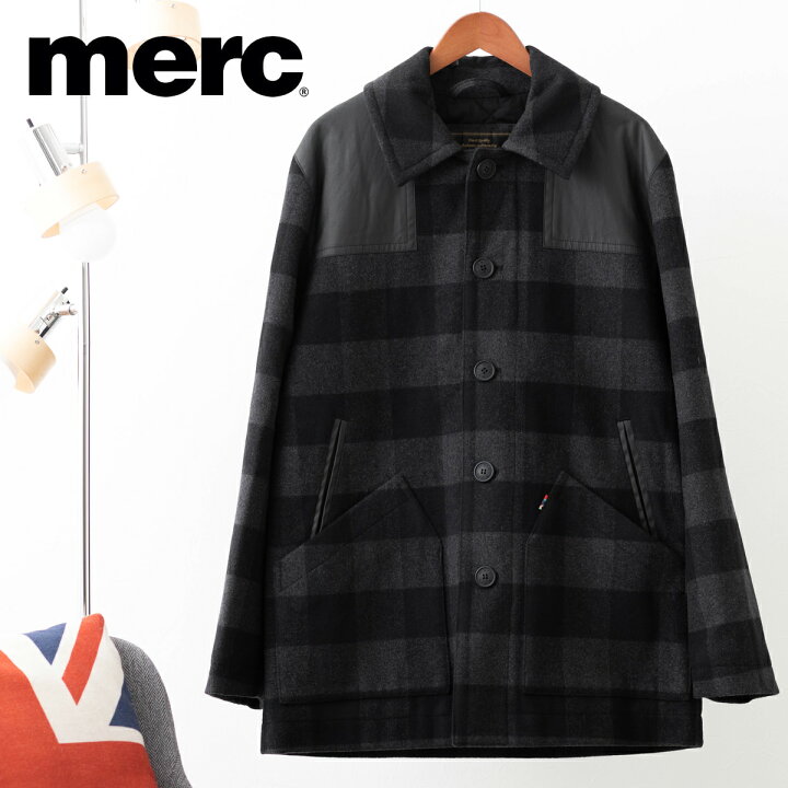 楽天市場 メルクロンドン メンズ ドンキージャケット 22ss 新作 コート チェック柄 Merc London チャコール モッズファッション ギフト トラッド Clozest モッズメンズレディース