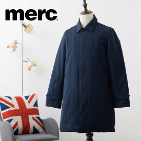 メルクロンドン メンズ ロングマックコート コート ジャケット Merc London ダークブルー モッズファッション ギフト プレゼント トラッド