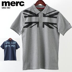 メルクロンドン メンズ ポロシャツ ポロ ユニオンジャック Merc London W1 プレミアム 2色 マールチャコール ネイビー モッズファッション ギフト トラッド