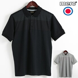 メルクロンドン Merc London ポロシャツ ポロ ドット 水玉 2色 ブラック グレー メンズ W1 プレミアム モッズファッション ギフト トラッド
