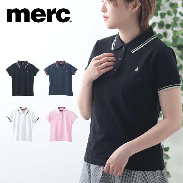 楽天市場 メルクロンドン レディース ポロシャツ ポロ Merc London レトロ モッズ 4色 ネイビー ブラック ピンク ホワイト ティップ ギフト トラッド Clozest モッズメンズレディース