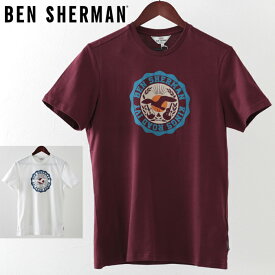 ベンシャーマン メンズ Tシャツ Ben Sherman キングス ロード ターゲット 2色 ワイン ホワイト ギフト トラッド
