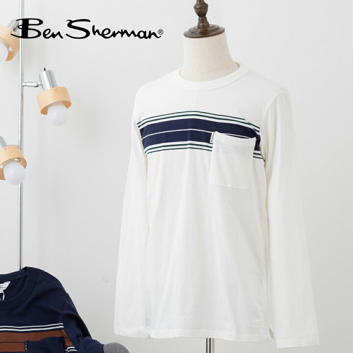 楽天市場】Ben Sherman ベンシャーマン メンズ ロンT 長袖 ストライプ 
