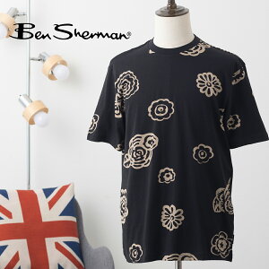 Ben Sherman �x���V���[�}�� �O���t�B�b�N T�V���c �X�L���b�^�[�t���[���� �v�����g �I�[�K�j�b�N�R�b�g�� ���� �u���b�N �R�b�g�� �����b�N�X�t�B�b�g �N���[�l�b�N ���j�Z�b�N�X �C�M���X 
