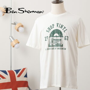 Ben Sherman �x���V���[�}�� �O���t�B�b�N �v�����g T�V���c ���� �X�m�[�z���C�g �V���b�v���@�C�i���[ �r�j�[�� ���R�[�h �I�[�K�j�b�N�R�b�g�� �V���v�� �v�����g ���M�����[�t�B�b�g �N��