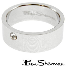 ベンシャーマン Ben Sherman ラインストーン リング 指輪 メンズ モッズ ファッション Ring ロゴ BOX BenSherman UKモッズ r552 *23 *26 ギフト トラッド