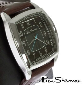 ベンシャーマン Ben Sherman ダークグリーン フェイス 腕時計 メンズ モッズ ファッション Dark Green Face ライン スカイブルー 本革 レザー ベルト Leather 腕 時計 アナログ ウォッチ UK モッズ r926 ギフト トラッド