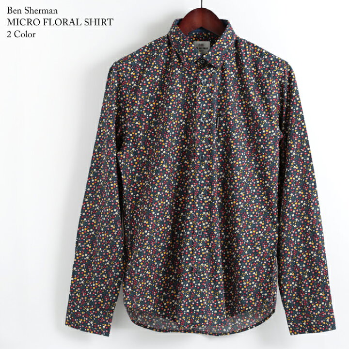 楽天市場】ベンシャーマン Ben Sherman 長袖シャツ 花柄シャツ 