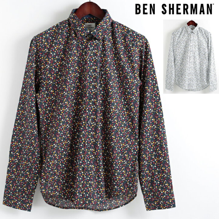 楽天市場】ベンシャーマン Ben Sherman 長袖シャツ 花柄シャツ  