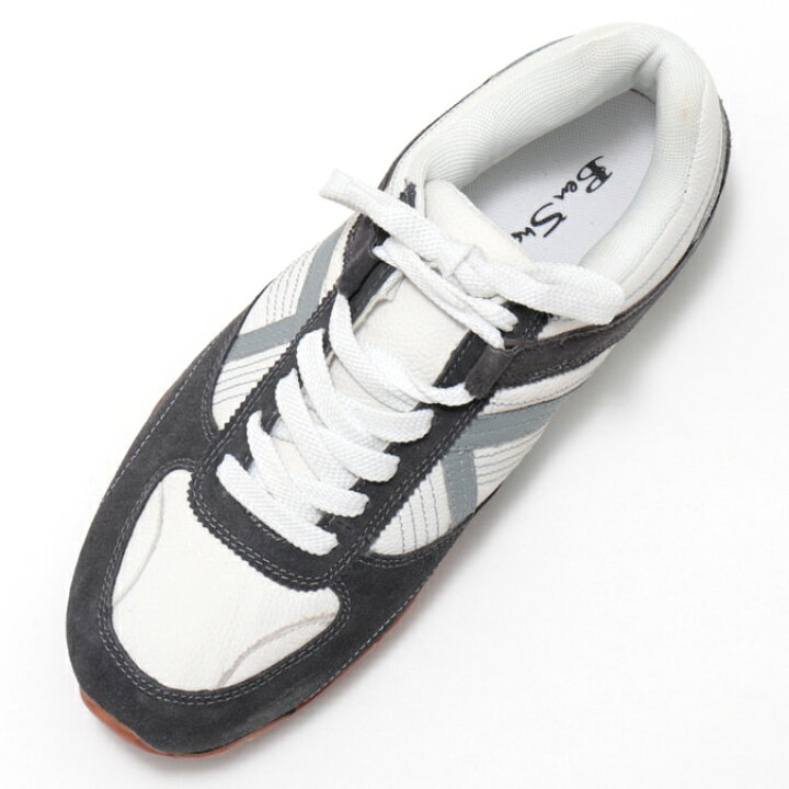 楽天市場 ベンシャーマン Ben Sherman シューズ スニーカー 本革レザー グレー メンズ ギフト モッズファッション トラッド Clozest モッズメンズレディース