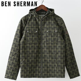 ベンシャーマン Ben Sherman アノラックパーカー ジャケット ウィンドブレーカー ジオ ダークグリーン メンズ ギフト トラッド