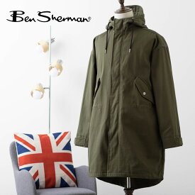 Ben Sherman ベンシャーマン フィッシュテールコート モッズコート カモフラージュ ダブルジップ アウター メンズ プレゼント ギフト