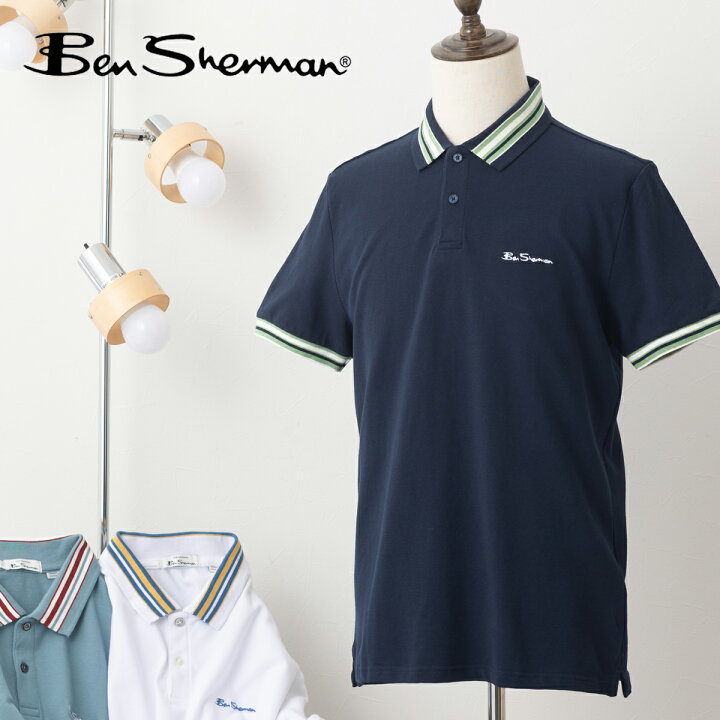 楽天市場】SALE セール Ben Sherman ベンシャーマン 半袖ポロシャツ 