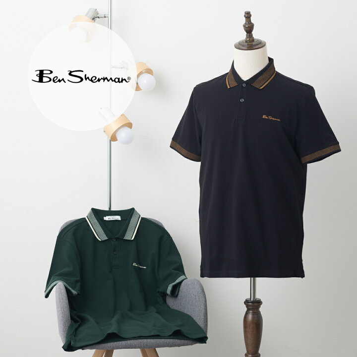 楽天市場】Ben Sherman ベンシャーマン 半袖ポロシャツ ブラック 