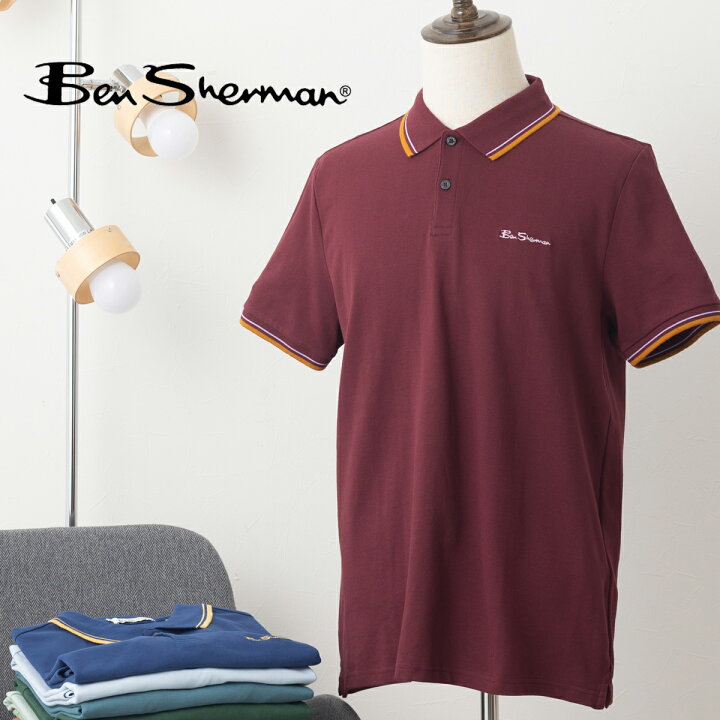 楽天市場】Ben Sherman ベンシャーマン 半袖ポロシャツ シグネチャー  