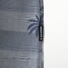 ベンシャーマンメンズ半袖シャツストライプパームヤシの木BenSherman19SS新作ダークブルーレギュラーフィットプレゼントギフト