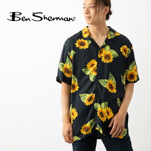 Ben Sherman �x���V���[�}�� �����V���c �T���t�����[�v�����g �t�����[ �J�� �L�����v�J���[ �~�b�h�i�C�g �V�� 2025SS CARNABY FIT �r�X�R�[�X �M�t�g ���b�Y �{�^���X���[ �g���b�h ���j�Z�b�N�X 