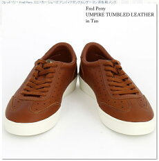 フレッドペリーFredPerryスニーカーシューズアンパイアダンブルレザー16AWブラック黒靴メンズ