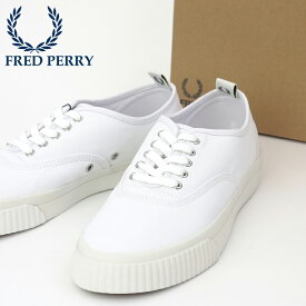 訳あり フレッドペリー Fred Perry スニーカー シューズ バーソン キャンバス ホワイト 白 靴 メンズ レディース ギフト アウトレット トラッド