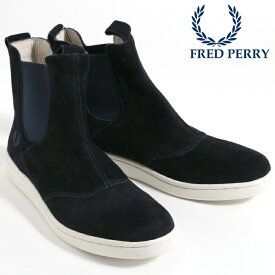 フレッドペリー Fred Perry シューズ スニーカー ハイカット ブーツ マスケル サイドゴア スウェード ネイビー メンズ レディース ギフト トラッド