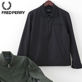 フレッドペリー メンズ ジャケット リブカラー ジャージ スポーティー Fred Perry 2色 ブラック グリーン 正規販売店 ギフト トラッド