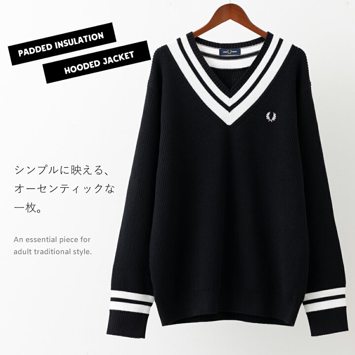 楽天市場】セール Sale フレッドペリー ティップライン Vネック 