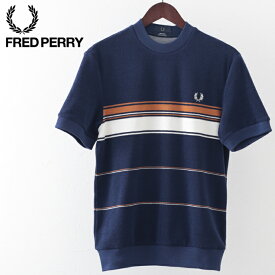 フレッドペリー メンズ Tシャツ Fred Perry リイシュー ストライプ タオリング 20s フレンチネイビー ギフト 正規販売店 トラッド