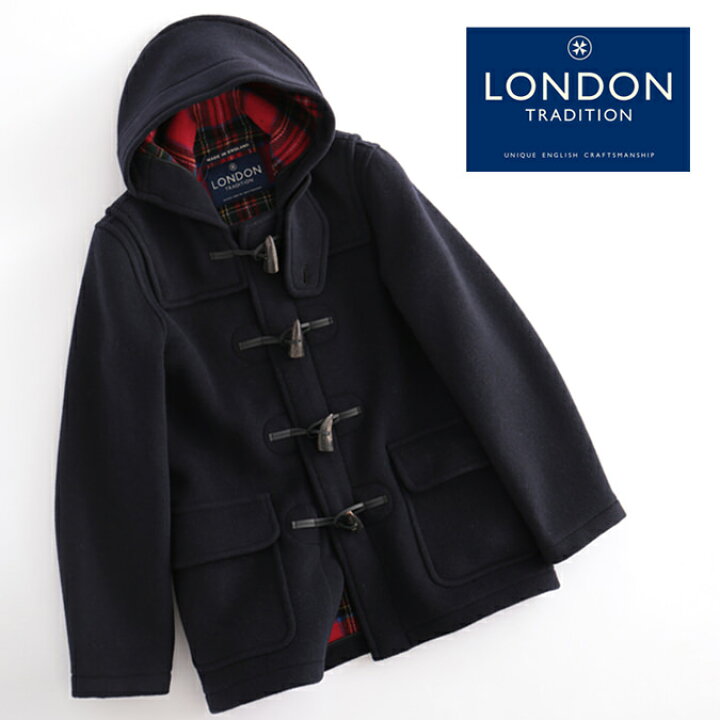 楽天市場】LONDON TRADITION メンズ スリムショートダッフルコート 