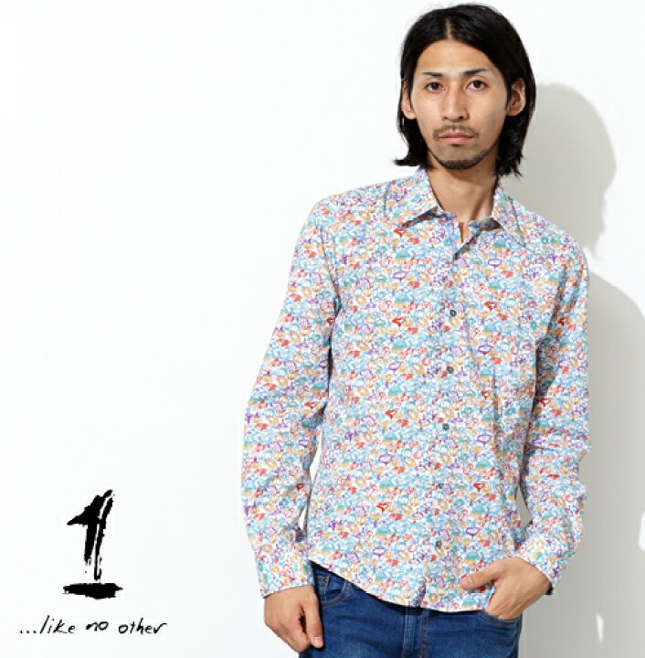 楽天市場 1 Like No Other 長袖シャツ Ocarina Hi Brand 英国ブランド 花柄 メンズ Flower Shirt オカリナ フラワー カラフル 長袖 シャツ マルチ カラード モッズファッション 1like2308sc S M ギフト トラッド Clozest モッズ メンズレディース