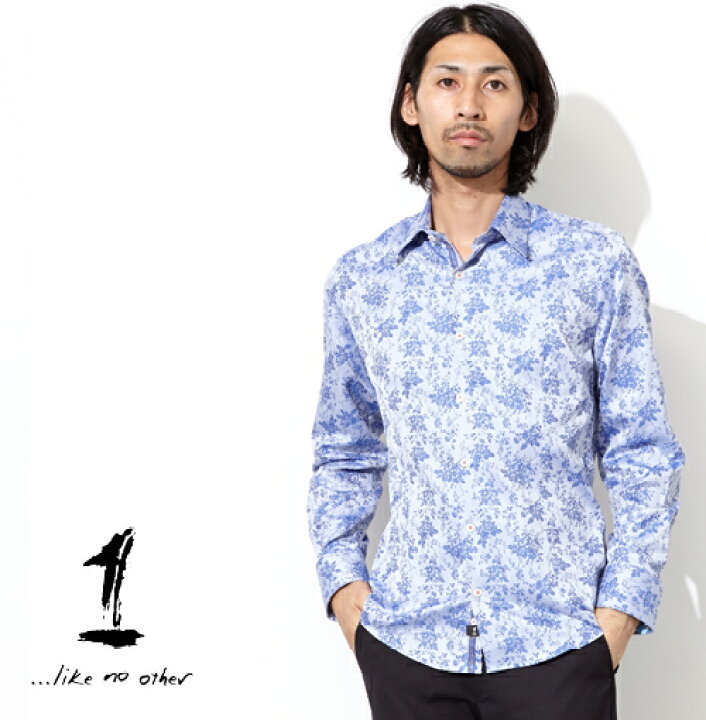 楽天市場 1 Like No Other 長袖シャツ Hi Brand 英国ブランド 花柄 メンズ 花柄シャツ オリエンタル フラワー Corallite Oriental Sawing Flowers Shirt ワン ライク ノー アザー 長袖 シャツ ブルー モッズファッション 1like2435s M L ギフト トラッド