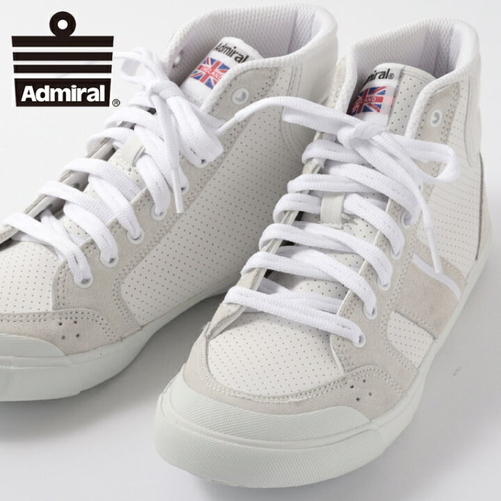 楽天市場 Admiral レディース スニーカー アドミラル イノマー ハイ 2 Inomer Hi Ii シューズ 定番 ホワイトホワイト メンズ ギフト トラッド Clozest モッズメンズレディース