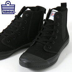 AdmiralアドミラルスニーカーレディースオックスフォードOXFORD18SS新作ブラックブラックサイドゴアシューズメンズハイカットギフトプレゼント