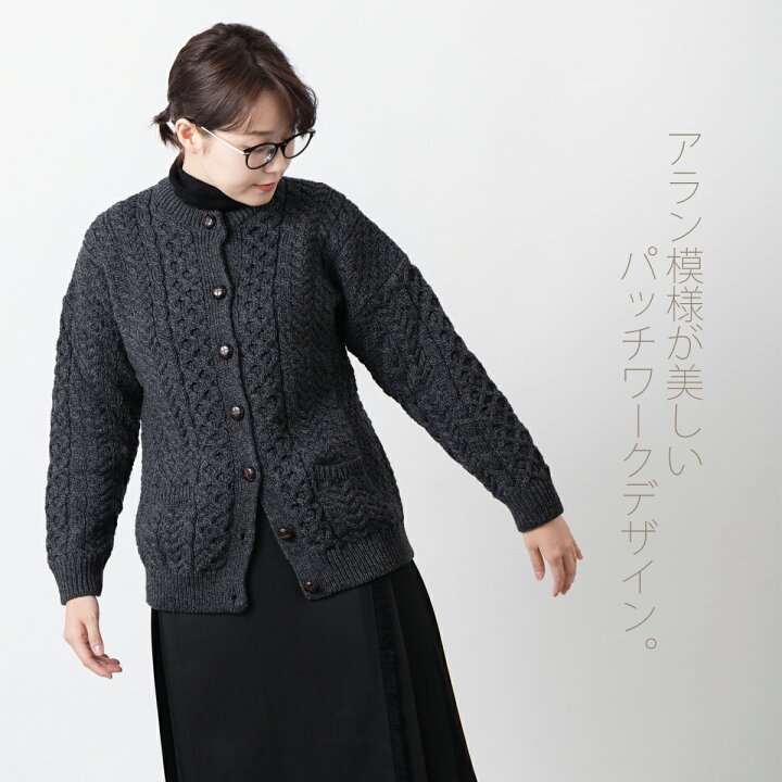楽天市場】ARAN WOOLLEN MILLS カーディガン レディース アラン 
