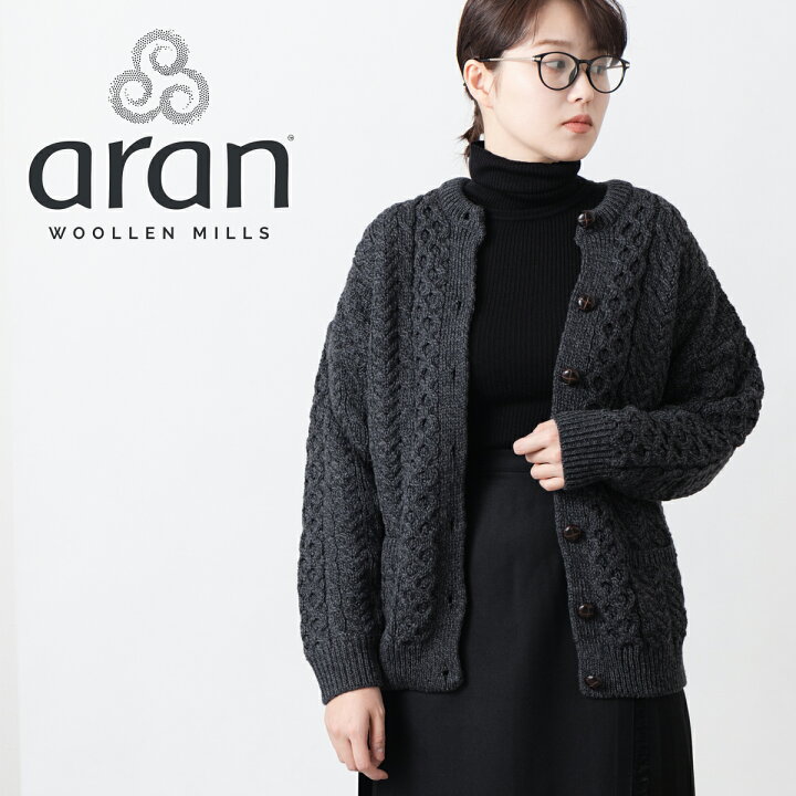 楽天市場】ARAN WOOLLEN MILLS カーディガン レディース アラン 