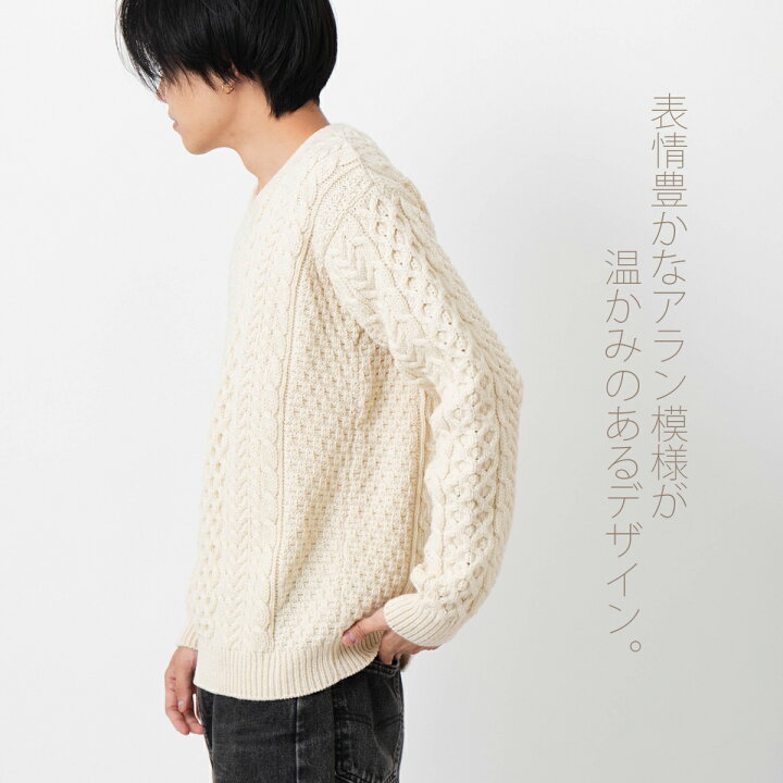 楽天市場】ARAN WOOLLEN MILLS ユニセックス メリノウール Vネック 
