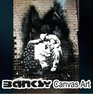 oNV[ Ǌ| A[g A[gpl |X^[ A[gt[ BANKSY CANVAS ART oNV[ "Drunk Man Portrait " 60.5 x 40.5 G G A[g LoX LoXA[g Ebh h OtB