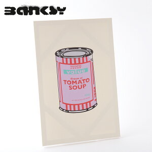 BANKSY CANVAS ART LoXA[gt@ubNpl "Tin Tomato Soup Purple" 60cm × 40cm oNV[ Mtg