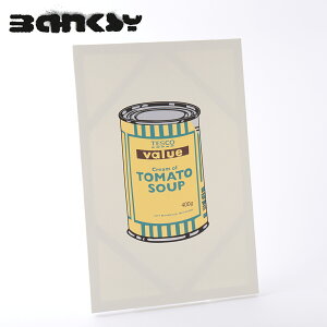 BANKSY CANVAS ART LoXA[gt@ubNpl "Tin Tomato Soup Yellow" 60cm × 40cm oNV[ Mtg